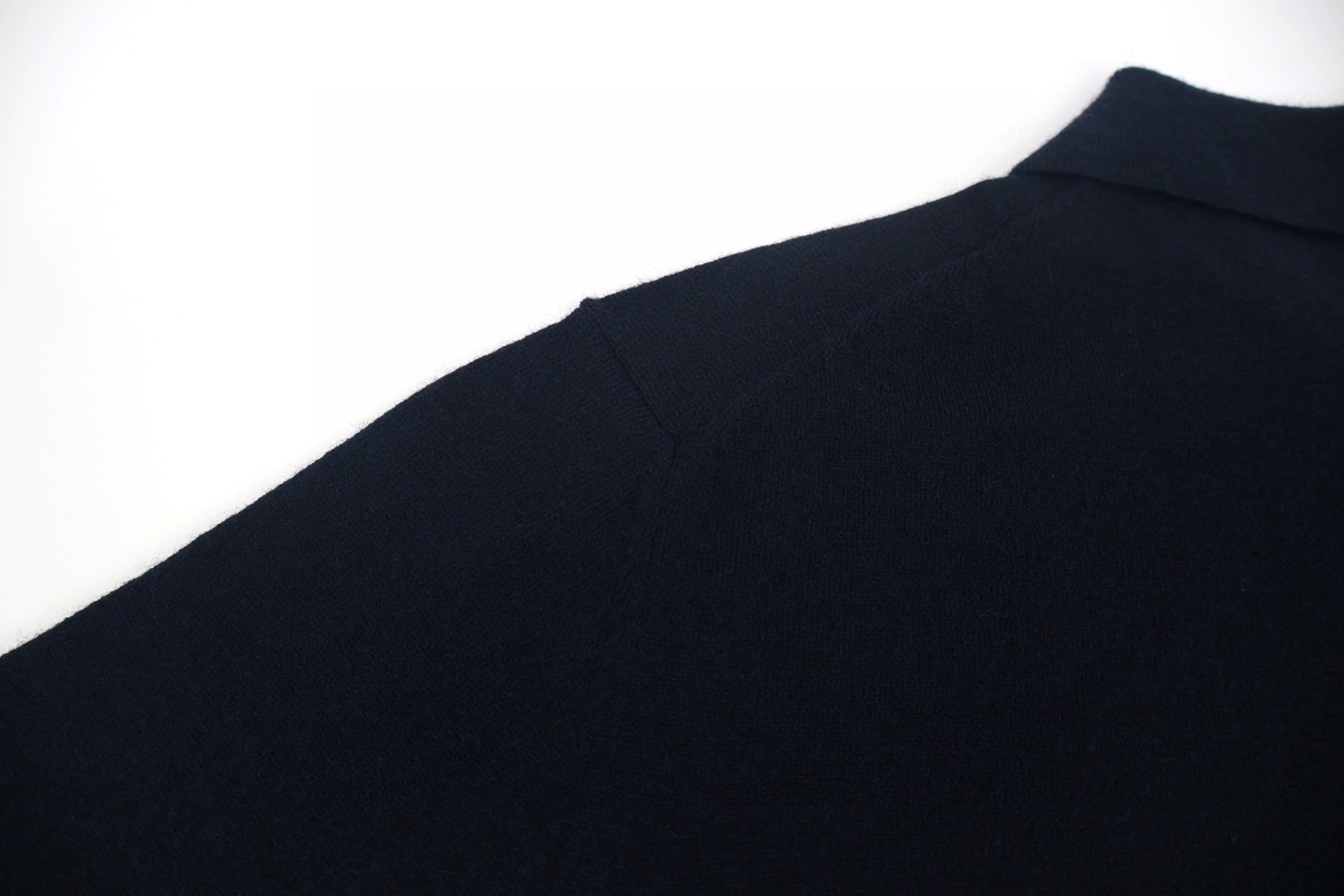 MIU MIU 缪缪 字母polo领毛衣 外套 长袖 海军蓝 B0 MMLA20-15Z1-F0008-S-OOO