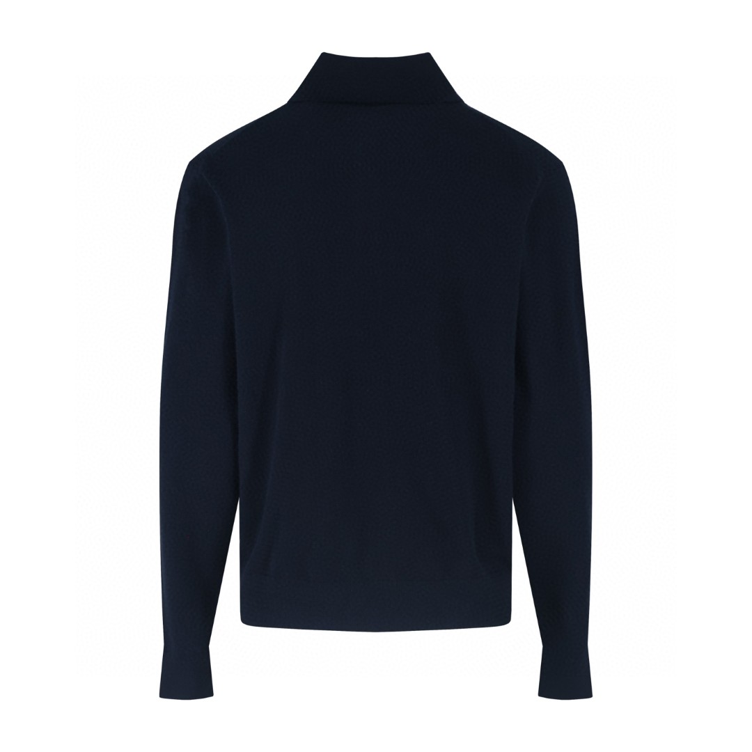 MIU MIU 缪缪 字母polo领毛衣 外套 长袖 海军蓝 B0 MMLA20-15Z1-F0008-S-OOO