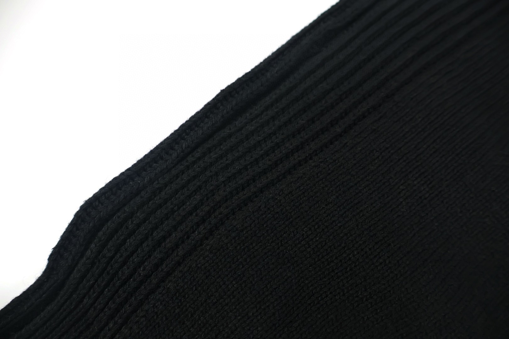 STONE ISLAND 石头岛 袖标羊毛针织拉链外套 毛衣 针织衫 长袖 黑色 B0 8115528FA-V0029