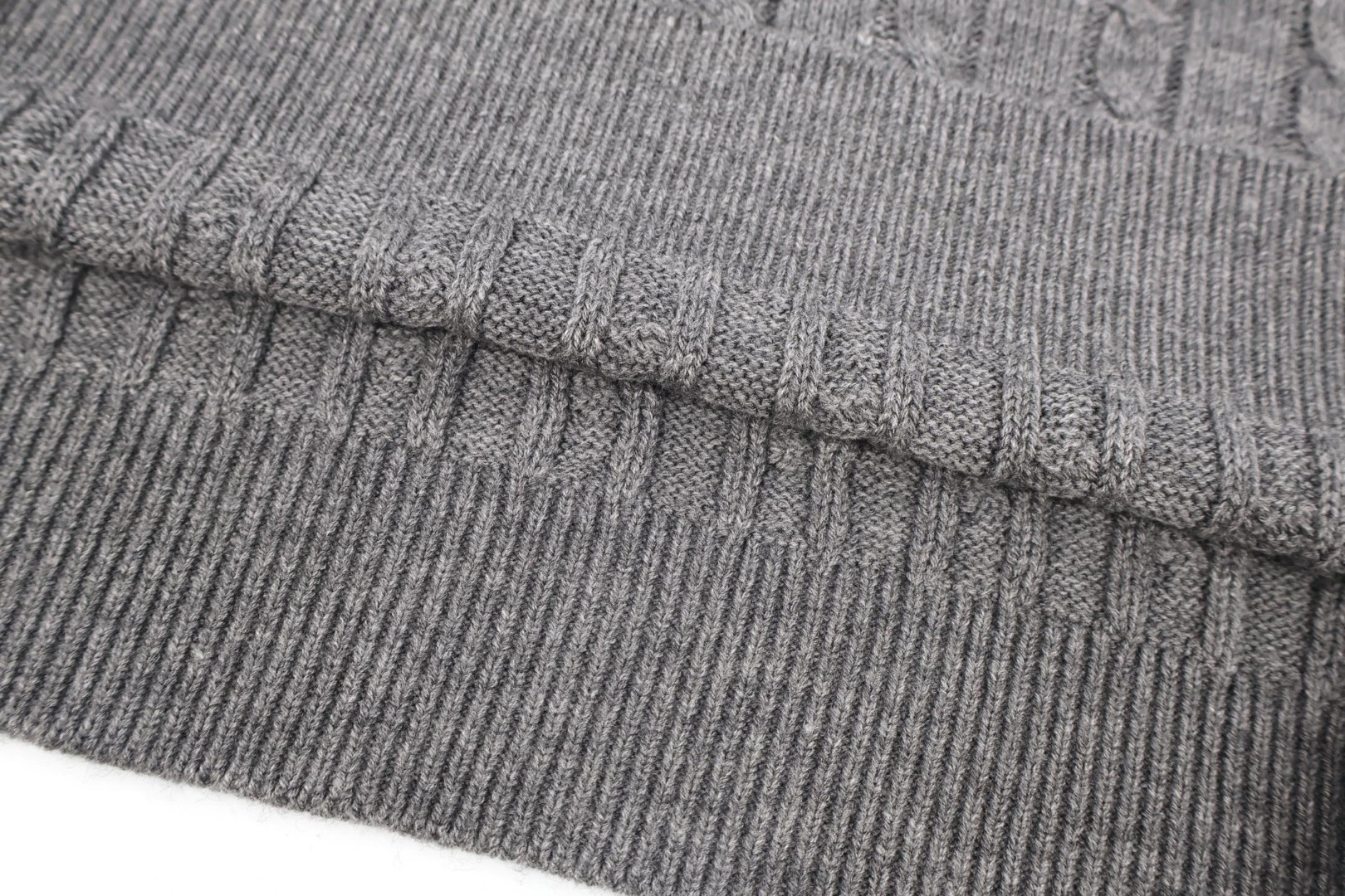 LOEWE 罗意威 麻花毛衣 长袖 灰色 B0 H526Y14KIU-1440