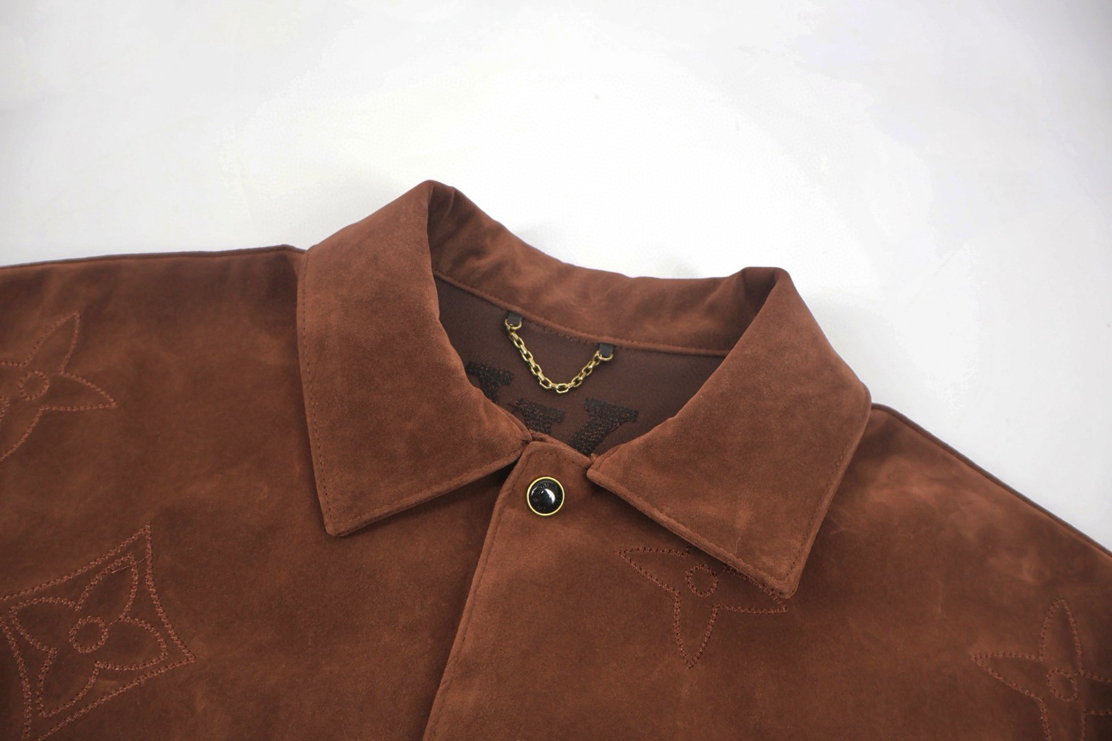 LOUIS VUITTON 路易威登 绒面麂皮衬衫夹克 外套 B5 1AIJYA