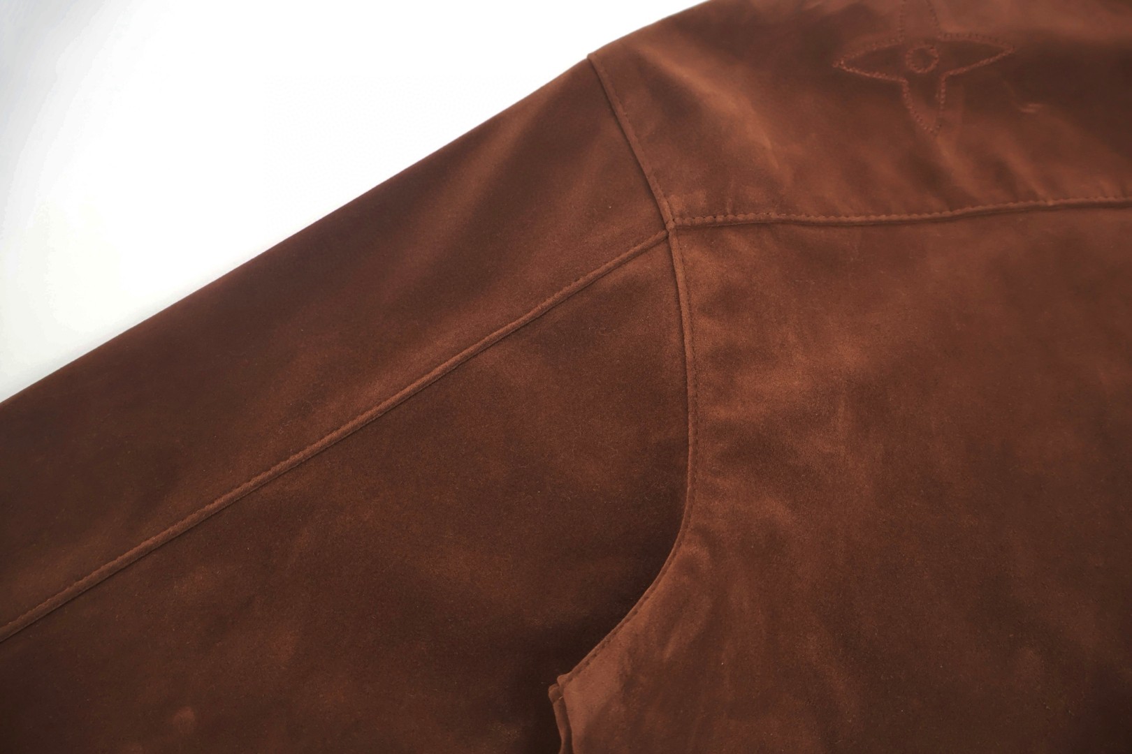 LOUIS VUITTON 路易威登 绒面麂皮衬衫夹克 外套 B5 1AIJYA