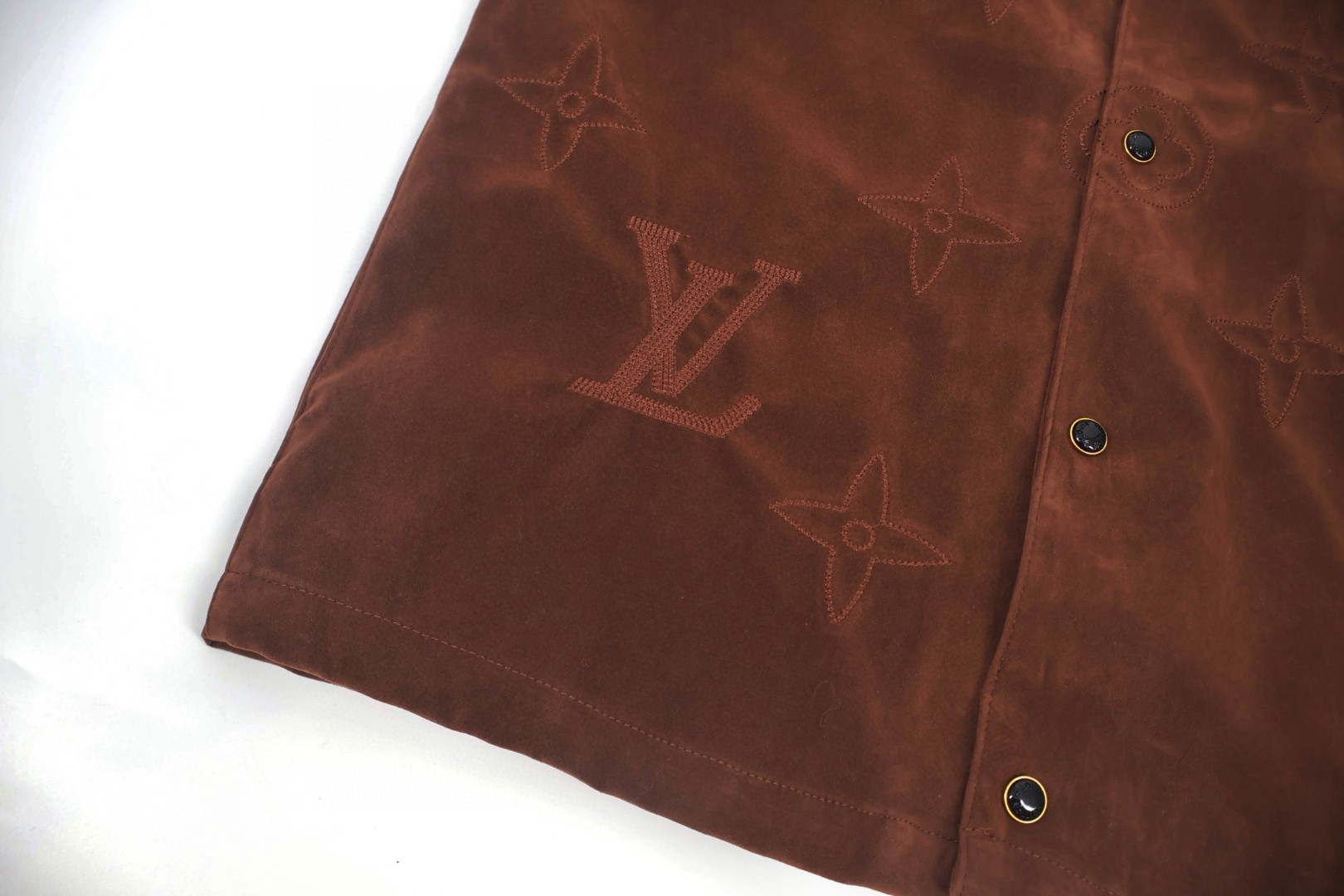 LOUIS VUITTON 路易威登 绒面麂皮衬衫夹克 外套 B5 1AIJYA