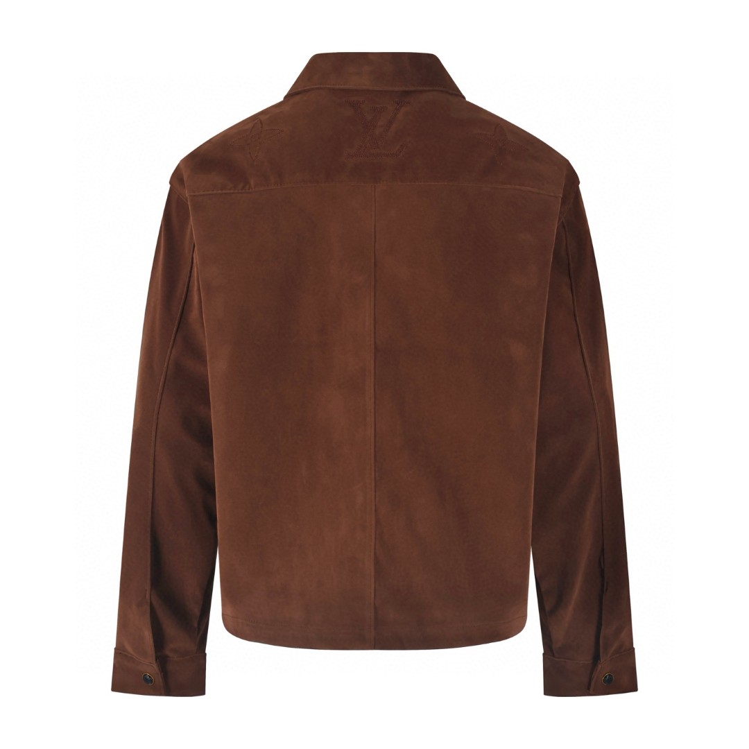 LOUIS VUITTON 路易威登 绒面麂皮衬衫夹克 外套 B5 1AIJYA