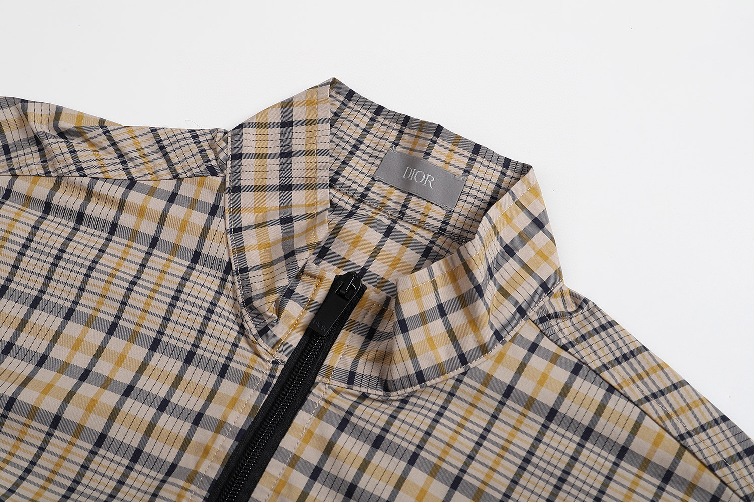 DIOR 迪奥 梭织格纹拉链衬衫 外套 长袖 B0 593C511A6523-C179