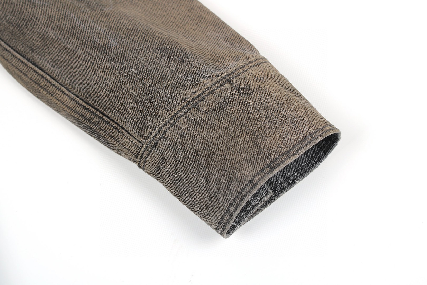 FENDI 芬迪 翻领单排扣套染牛仔衬衫 外套 夹克 长袖 B5 FW1410AT2IF0ZJ4