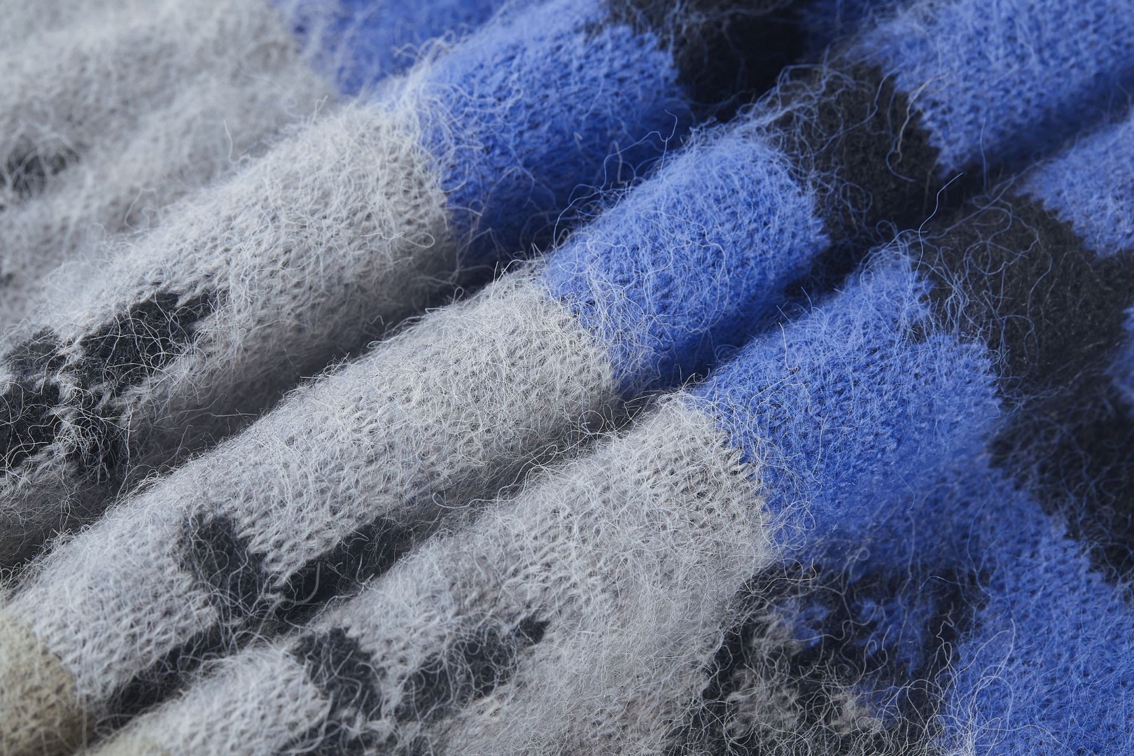 LOUIS VUITTON 路易威登 马海毛提花V领开衫 针织衫 毛衣 外套 黑色 B0 1AIOX5