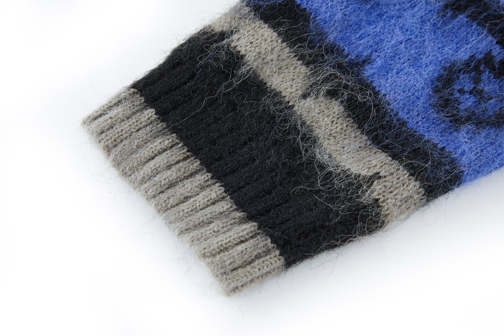 LOUIS VUITTON 路易威登 马海毛提花V领开衫 针织衫 毛衣 外套 黑色 B0 1AIOX5