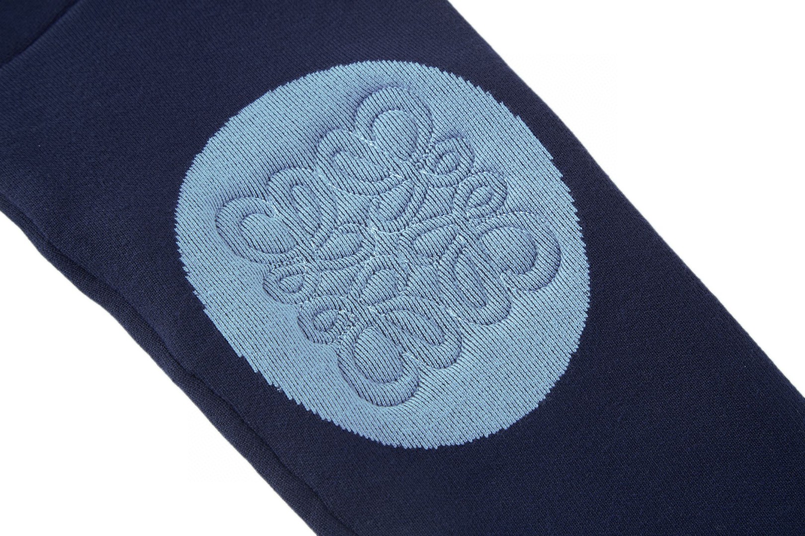 LOEWE 罗意威 贴布刺绣针织套头毛衣 针织衫 长袖 灰色 海军蓝 B0 H526Y14KK7-5110