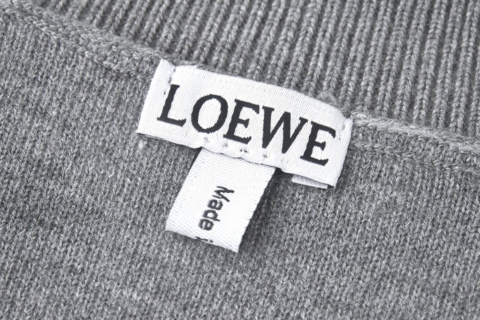 LOEWE 罗意威 贴布刺绣针织套头毛衣 针织衫 长袖 灰色 海军蓝 B0 H526Y14KK7-5110