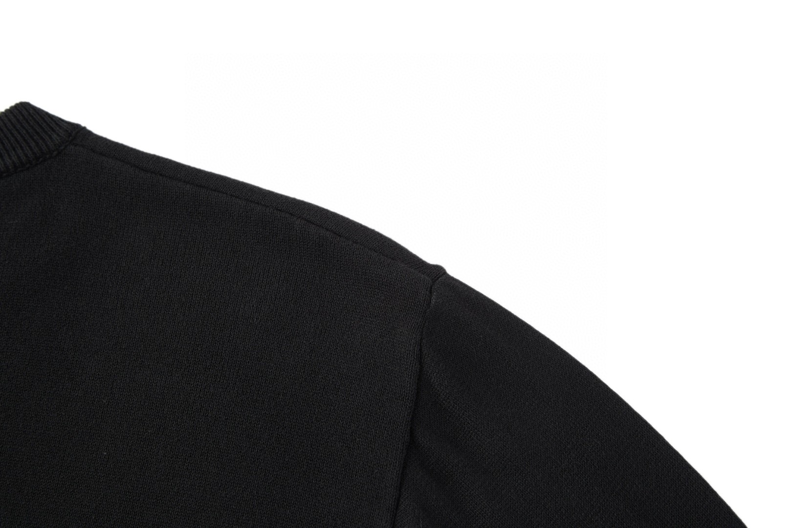 LOUIS VUITTON 路易威登 渐变串珠logo圆领毛衣 针织衫 长袖 黑色 B5 1AIHO8