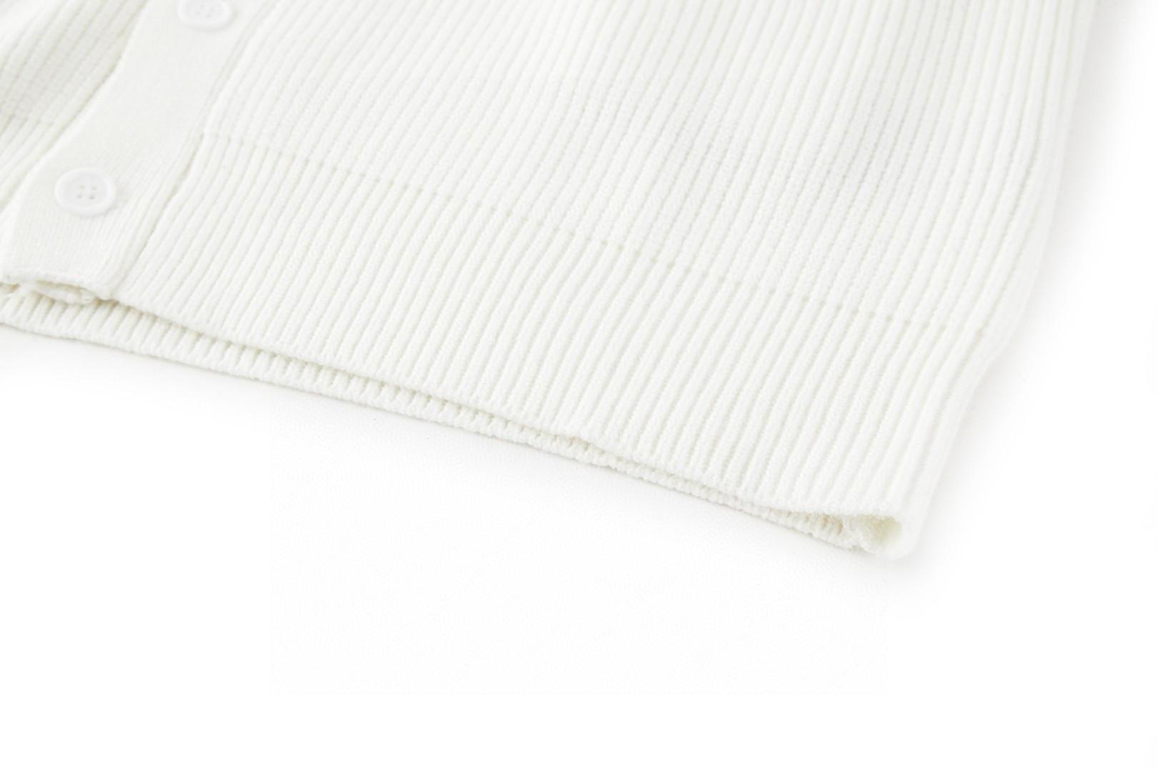 Balenciaga 巴黎世家 袖标V领开衫 针织衫 毛衣 外套 长袖 白色 B0