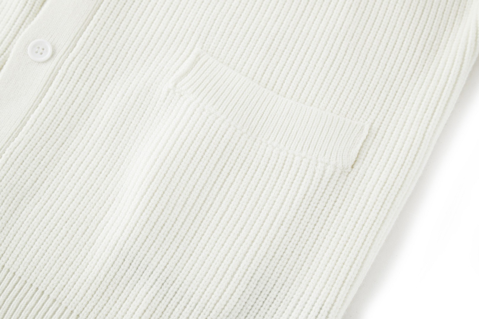 Balenciaga 巴黎世家 袖标V领开衫 针织衫 毛衣 外套 长袖 白色 B0