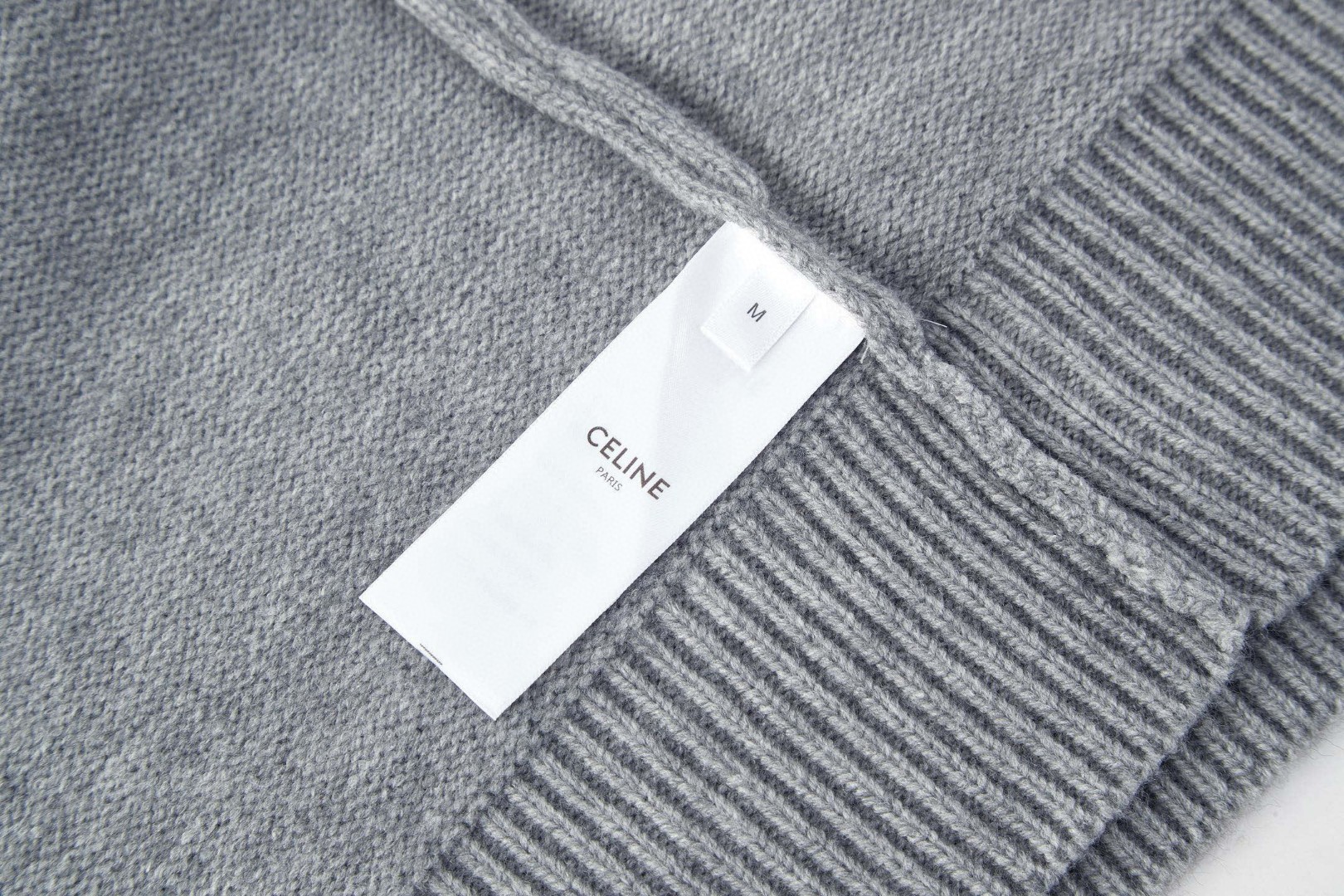 CELINE 赛琳 凯旋门刺绣针织衫 毛衣 长袖 灰色 B0 2AH80322U-09GM