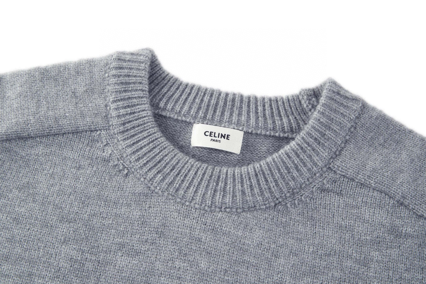 CELINE 赛琳 凯旋门刺绣针织衫 毛衣 长袖 灰色 B0 2AH80322U-09GM