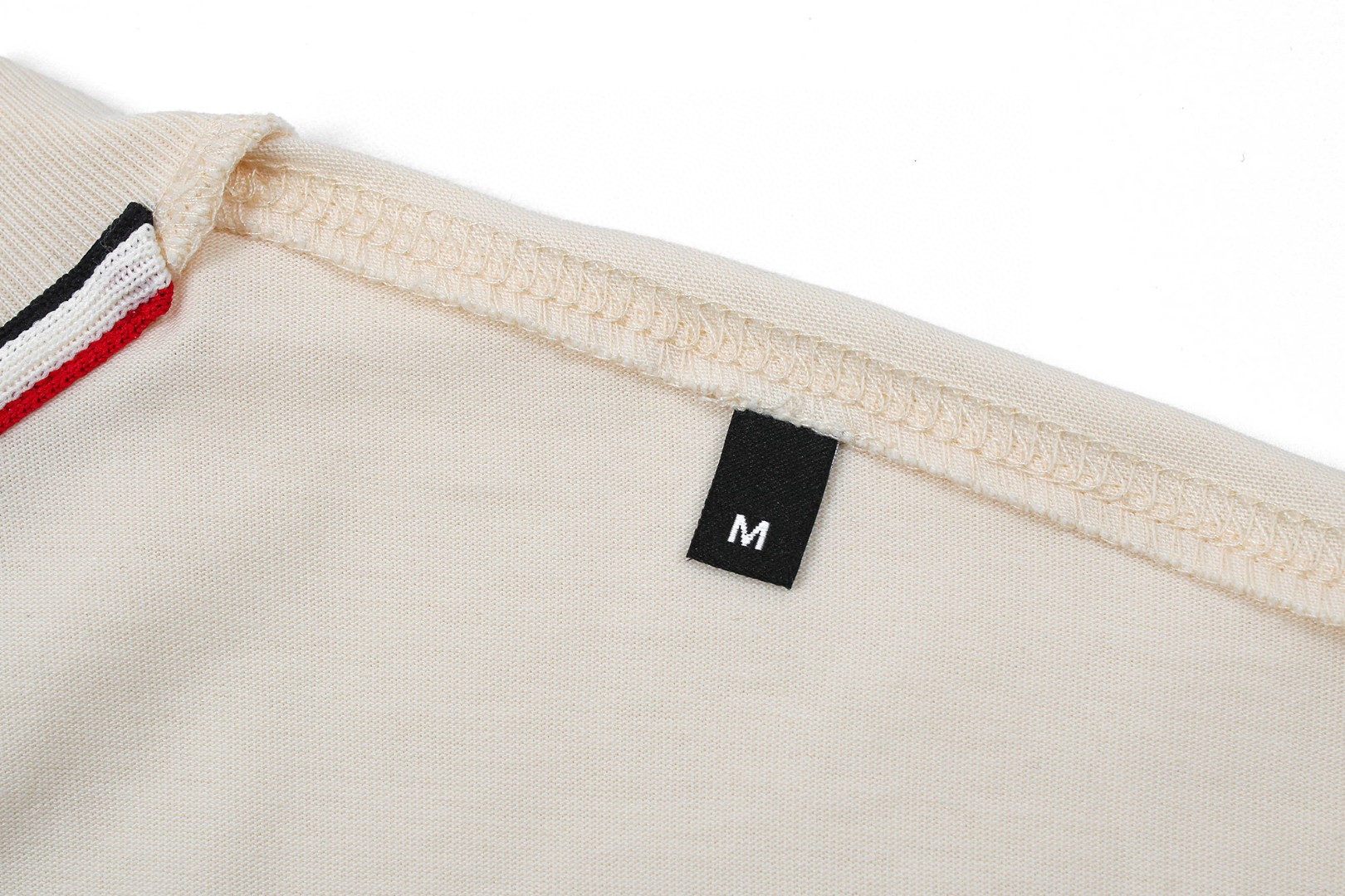 Moncler 蒙口 标识拼接长袖T恤 卫衣 白色 A5 K20978D0000289AZ9041