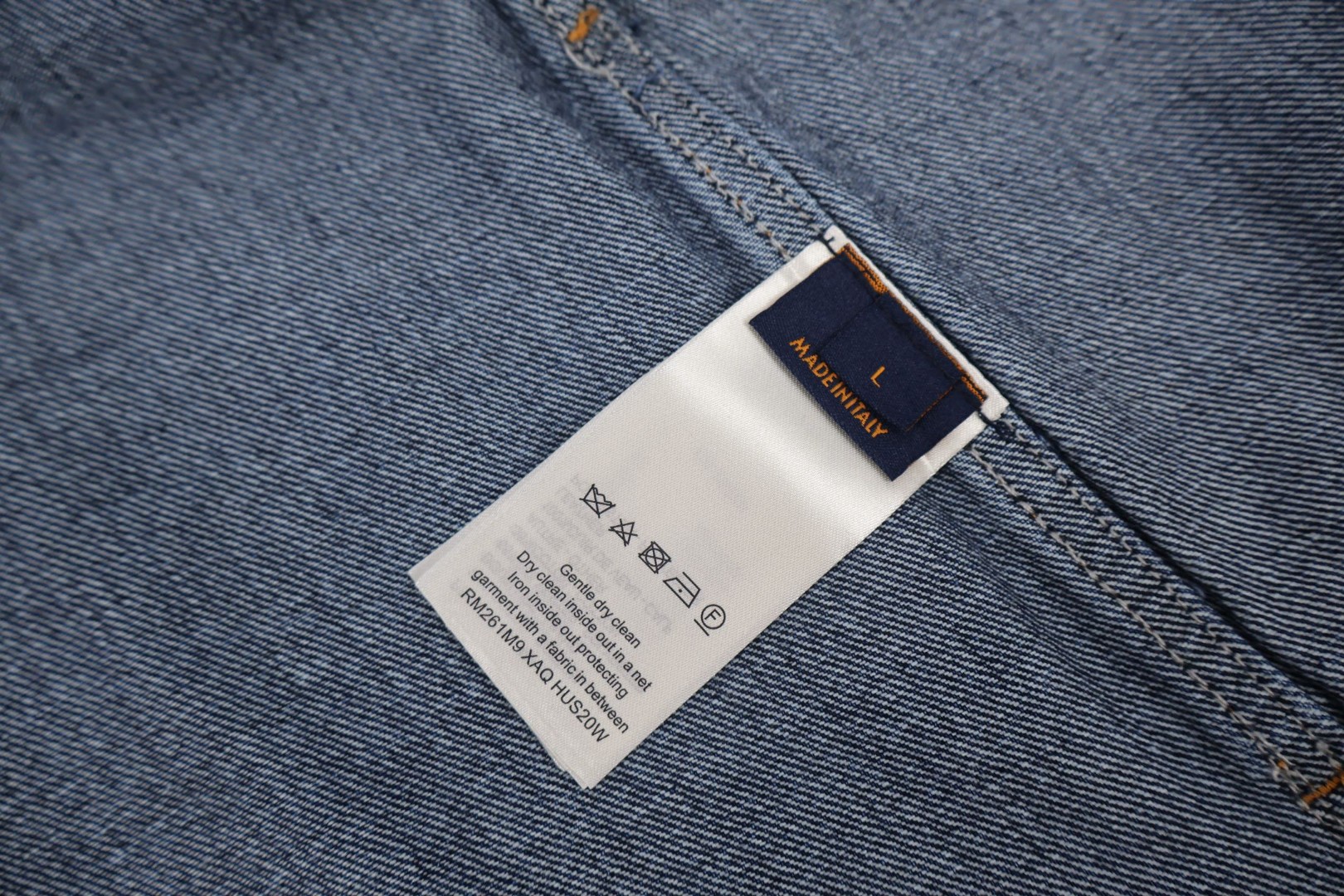 LOUIS VUITTON 路易威登 渐变牛仔外套 夹克 长袖 蓝色 C0 1AIK81