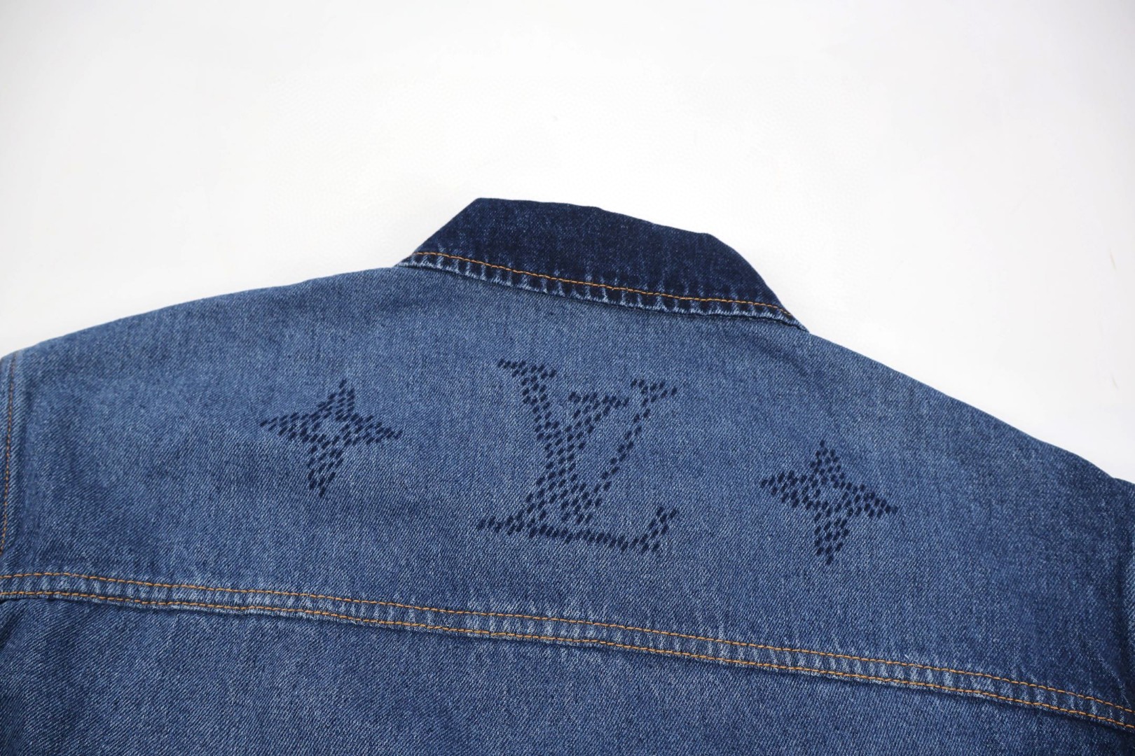 LOUIS VUITTON 路易威登 渐变牛仔外套 夹克 长袖 蓝色 C0 1AIK81