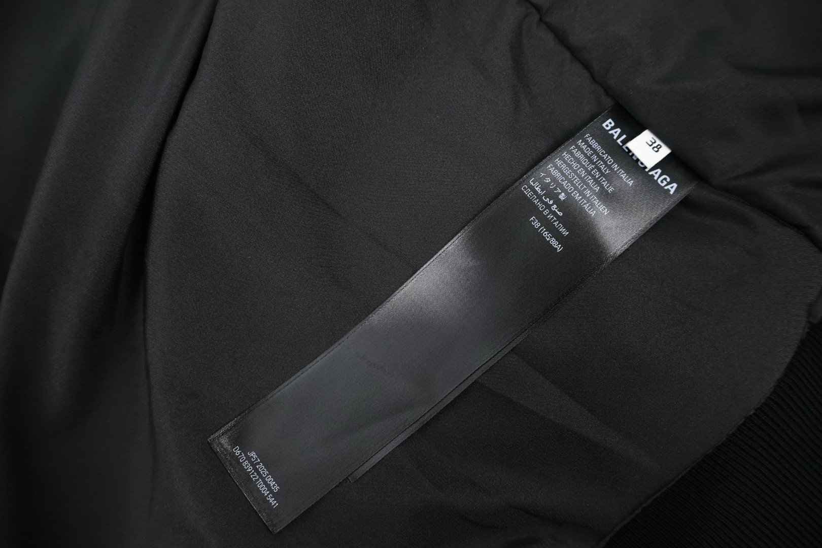 Balenciaga 巴黎世家 曼联贴饰飞行棉服 夹克 外套 长袖 黑色 C0 839101T00041000