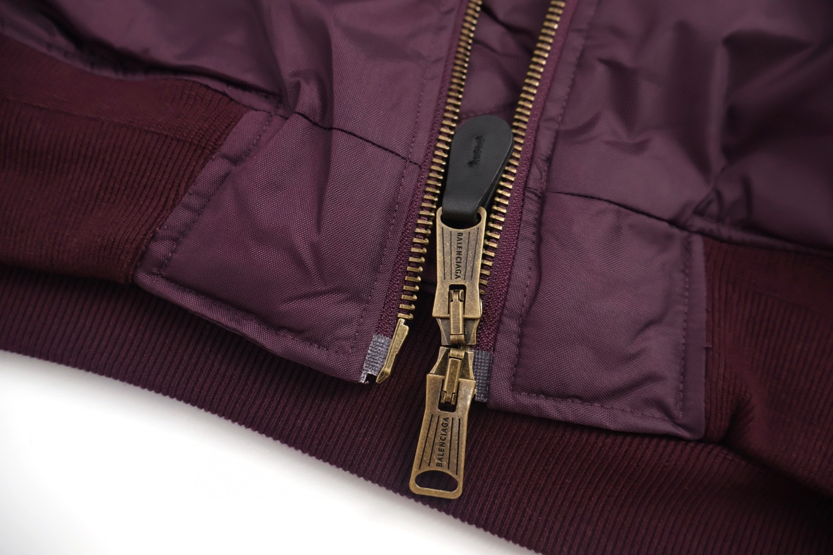 Balenciaga 巴黎世家 曼联贴饰飞行棉服 夹克 外套 长袖 深紫色 C0 839122TOO045441