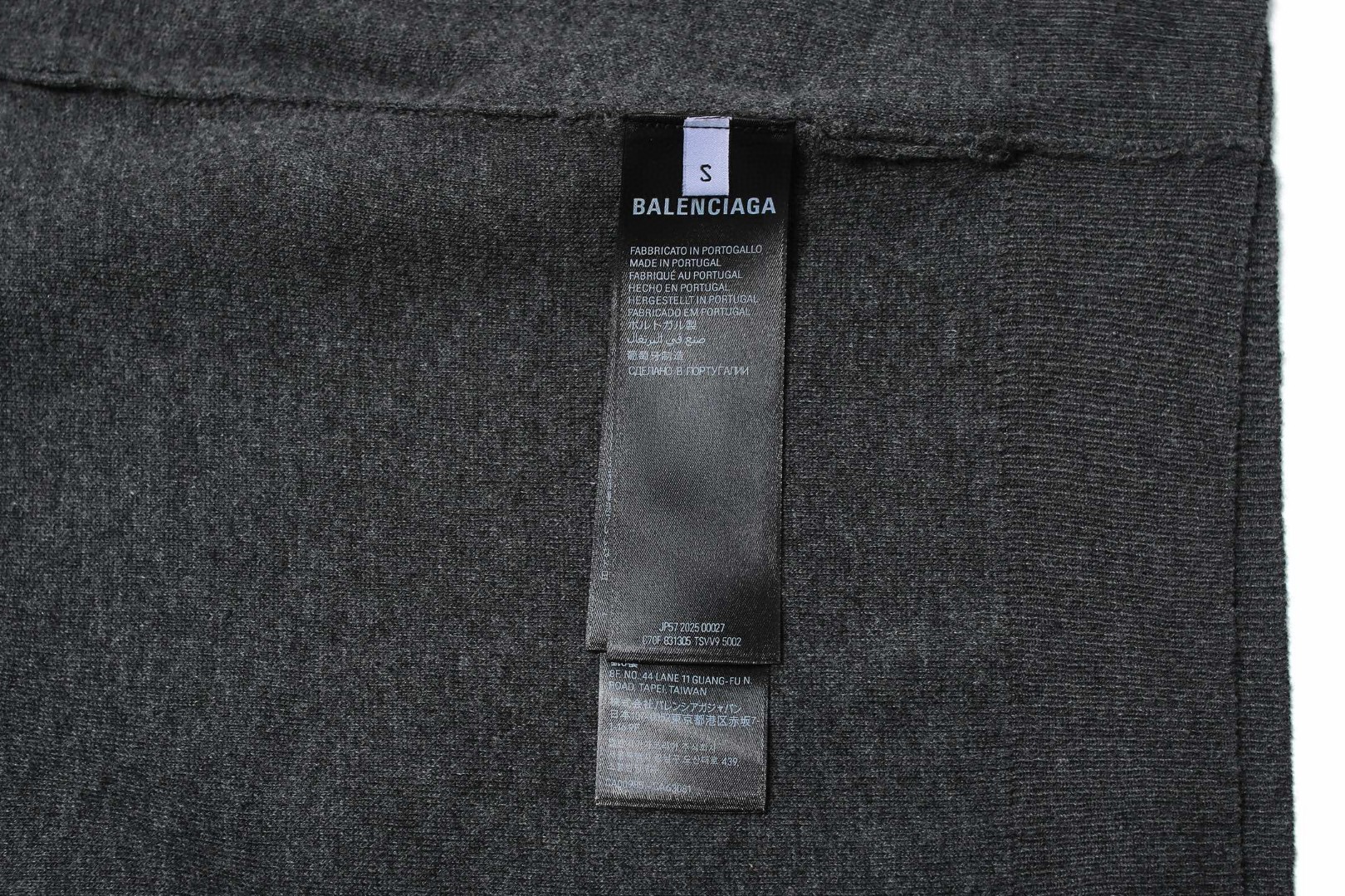 Balenciaga 巴黎世家 立领半拉链毛衣 针织衫 外套 长袖 灰色 B0 848830T34231262