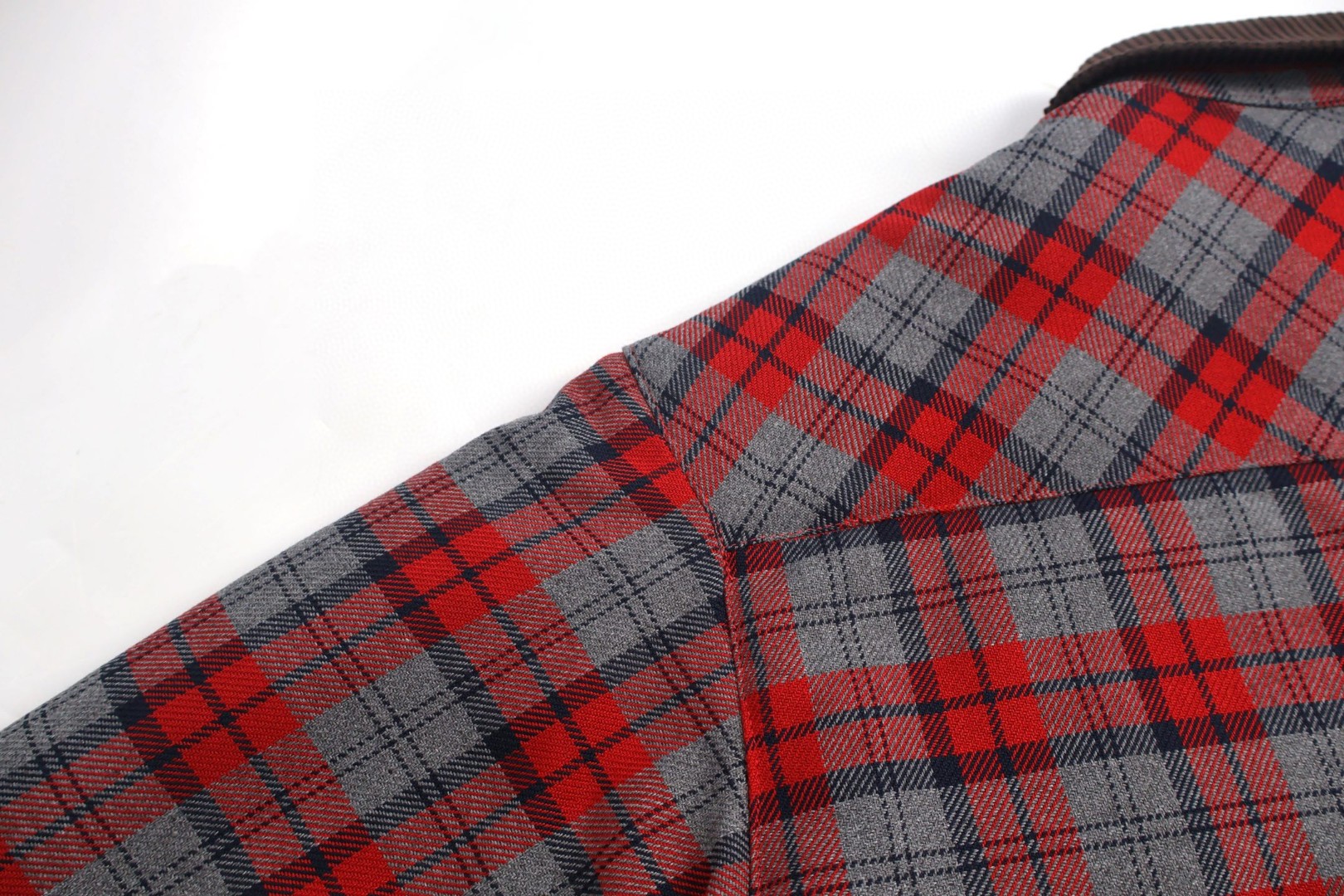 MIU MIU 缪缪 格纹logo贴标棉服 外套 夹克 长袖 红色 ML855-172Z-F0I14-S-232