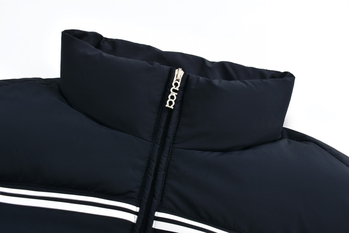 GUCCl 古驰 压膜条纹logo羽绒服 外套 长袖 保暖 海军蓝 D0 794821-Z8BTA-4215