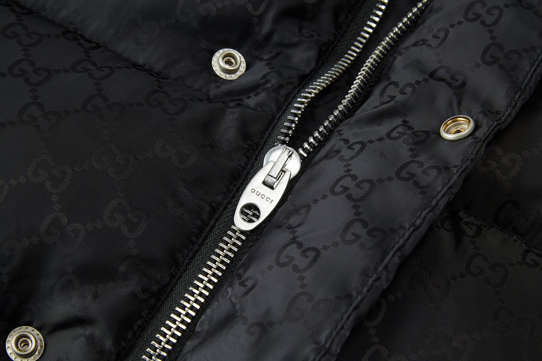 GUCCl 古驰 反光串标织带羽绒服 外套 长袖 保暖 黑色 E0 598725-Z8AFZ-1043