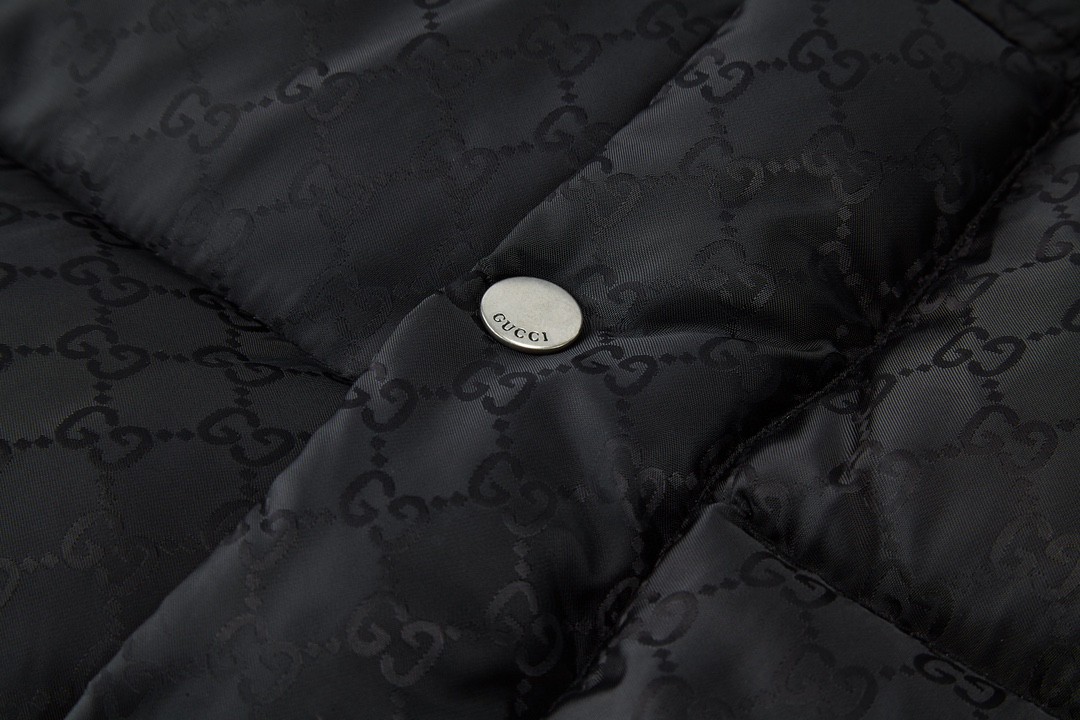 GUCCl 古驰 反光串标织带羽绒服 外套 长袖 保暖 黑色 E0 598725-Z8AFZ-1043