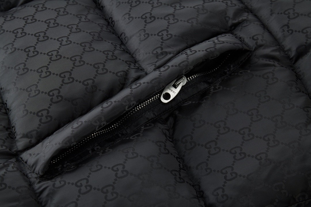 GUCCl 古驰 反光串标织带羽绒服 外套 长袖 保暖 黑色 E0 598725-Z8AFZ-1043