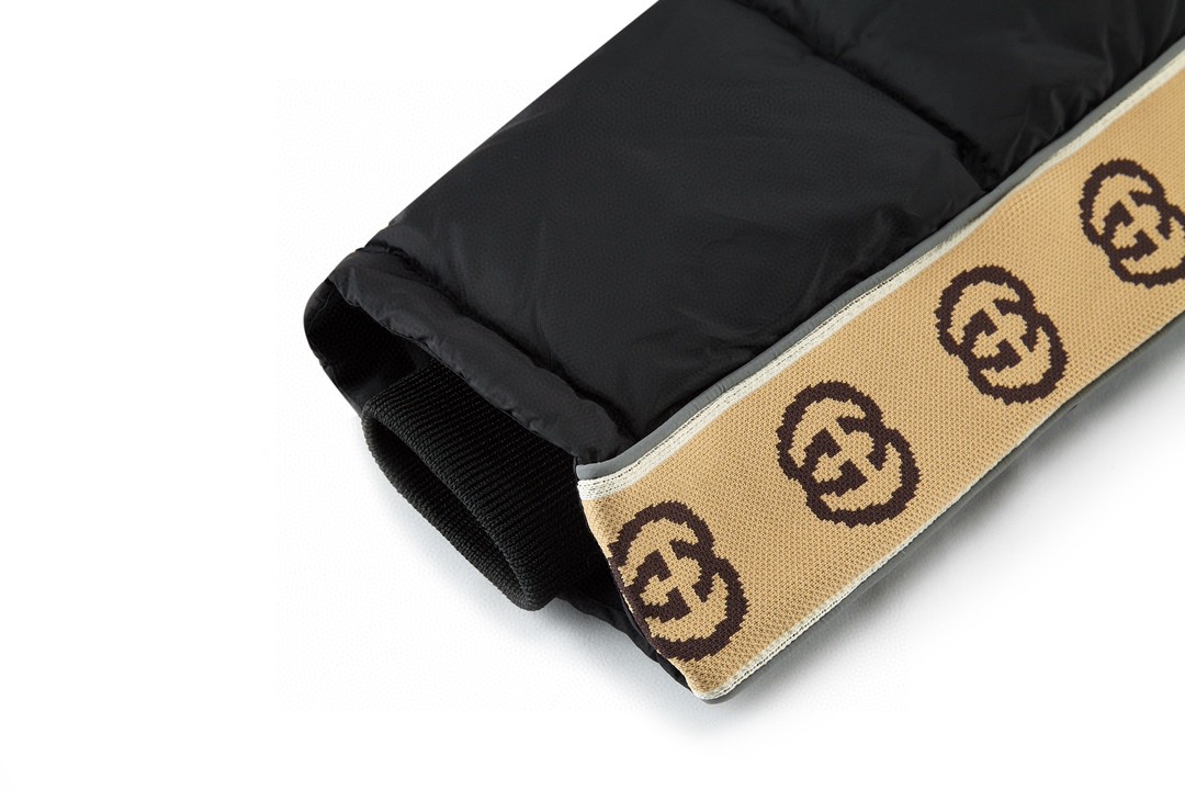 GUCCl 古驰 反光串标织带羽绒服 外套 长袖 保暖 黑色 E0 598725-Z8AFZ-1043