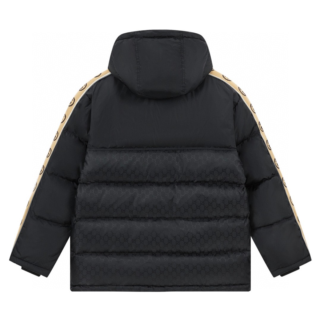 GUCCl 古驰 反光串标织带羽绒服 外套 长袖 保暖 黑色 E0 598725-Z8AFZ-1043