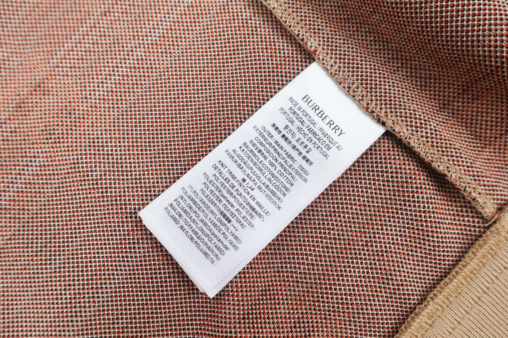 Burberry 巴宝莉 大格纹拉链运动外套 夹克 长袖 B5 81105671