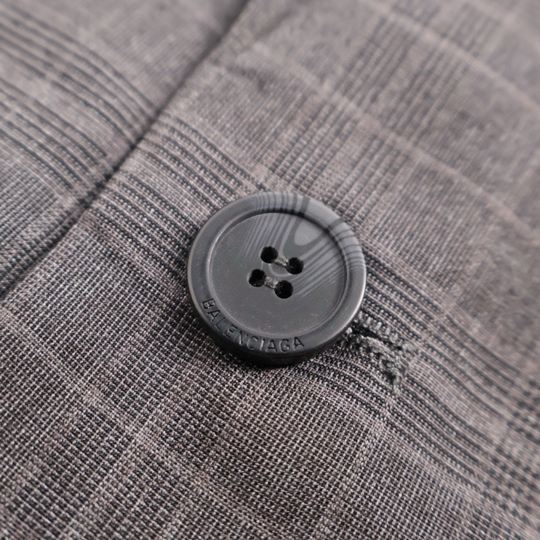 Balenciaga 巴黎世家 手绘涂鸦西装外套 长袖 灰色 C0 739591TOT071240