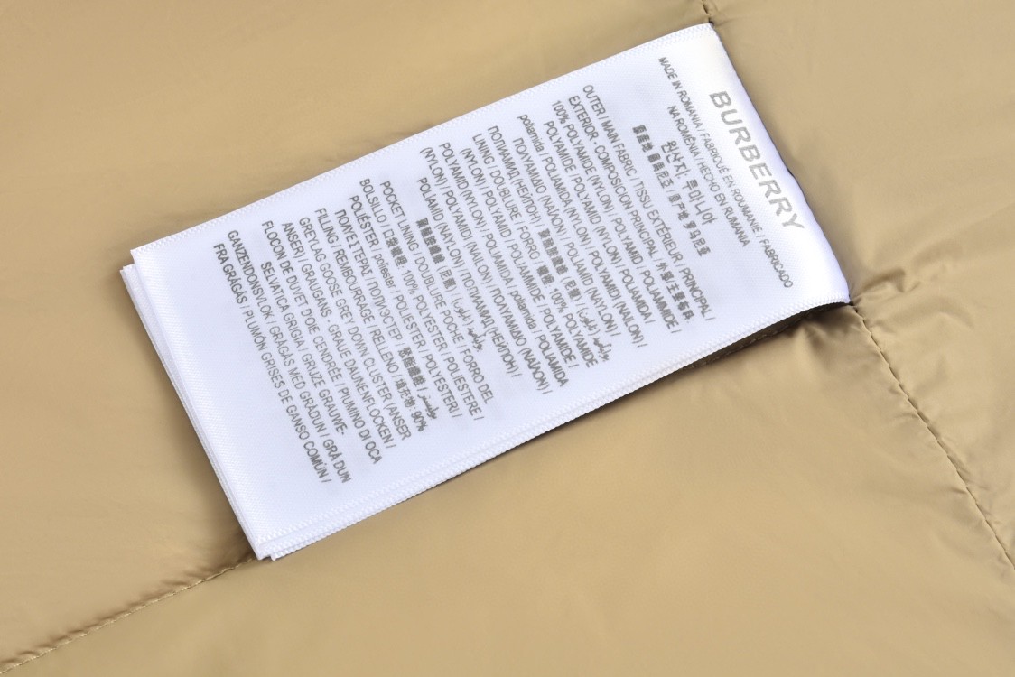 Burberry 巴宝莉 可拆袖马甲两穿羽绒服 长袖 外套 蜜色 E2 80211831