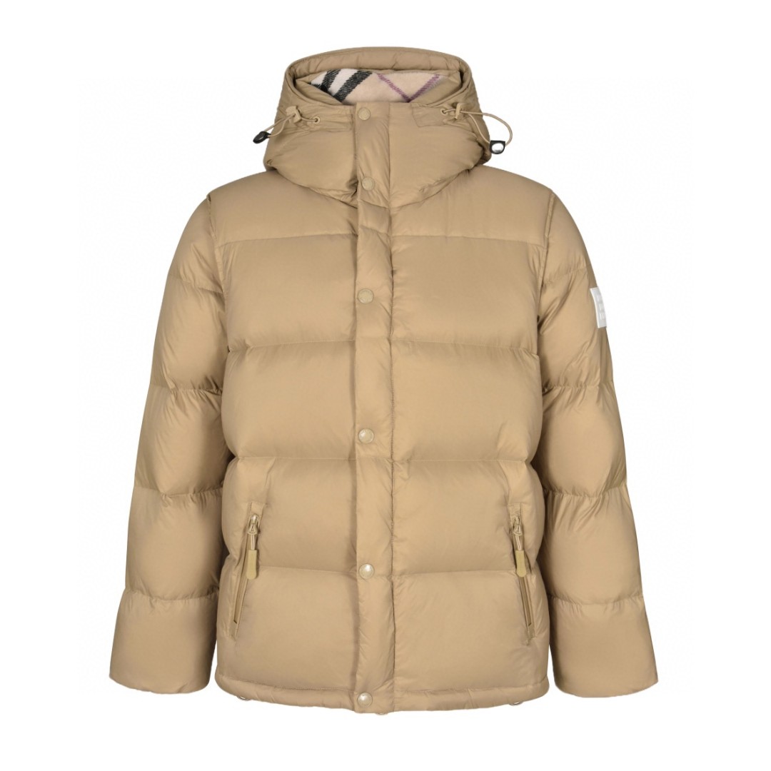 Burberry 巴宝莉 可拆袖马甲两穿羽绒服 长袖 外套 蜜色 E2 80211831