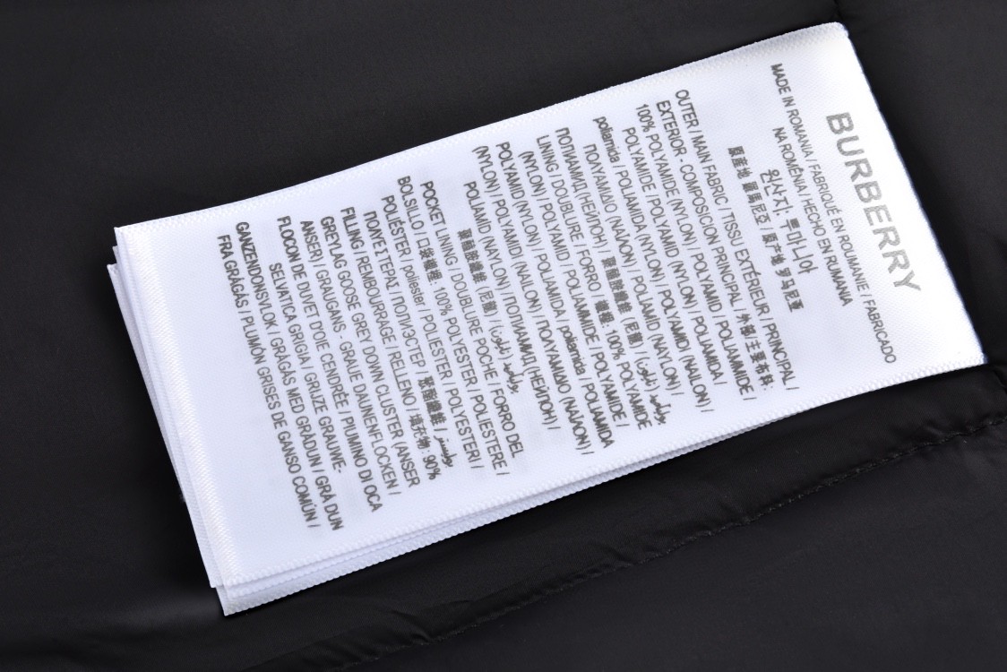 Burberry 巴宝莉 可拆袖马甲两穿羽绒服 长袖 外套 黑色 E2 80187311