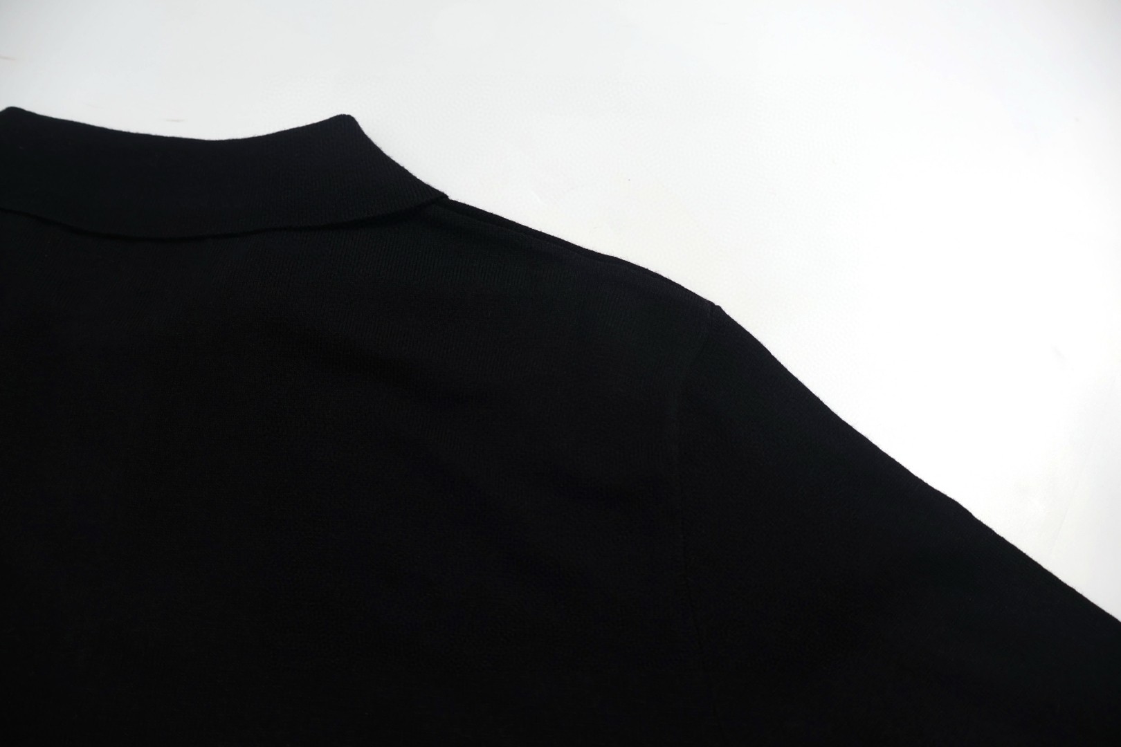 STONE ISLAND 石头岛 袖标针织Polo衫 毛衣 长袖 黑色 B0 K1S155100071S00FC-V0029