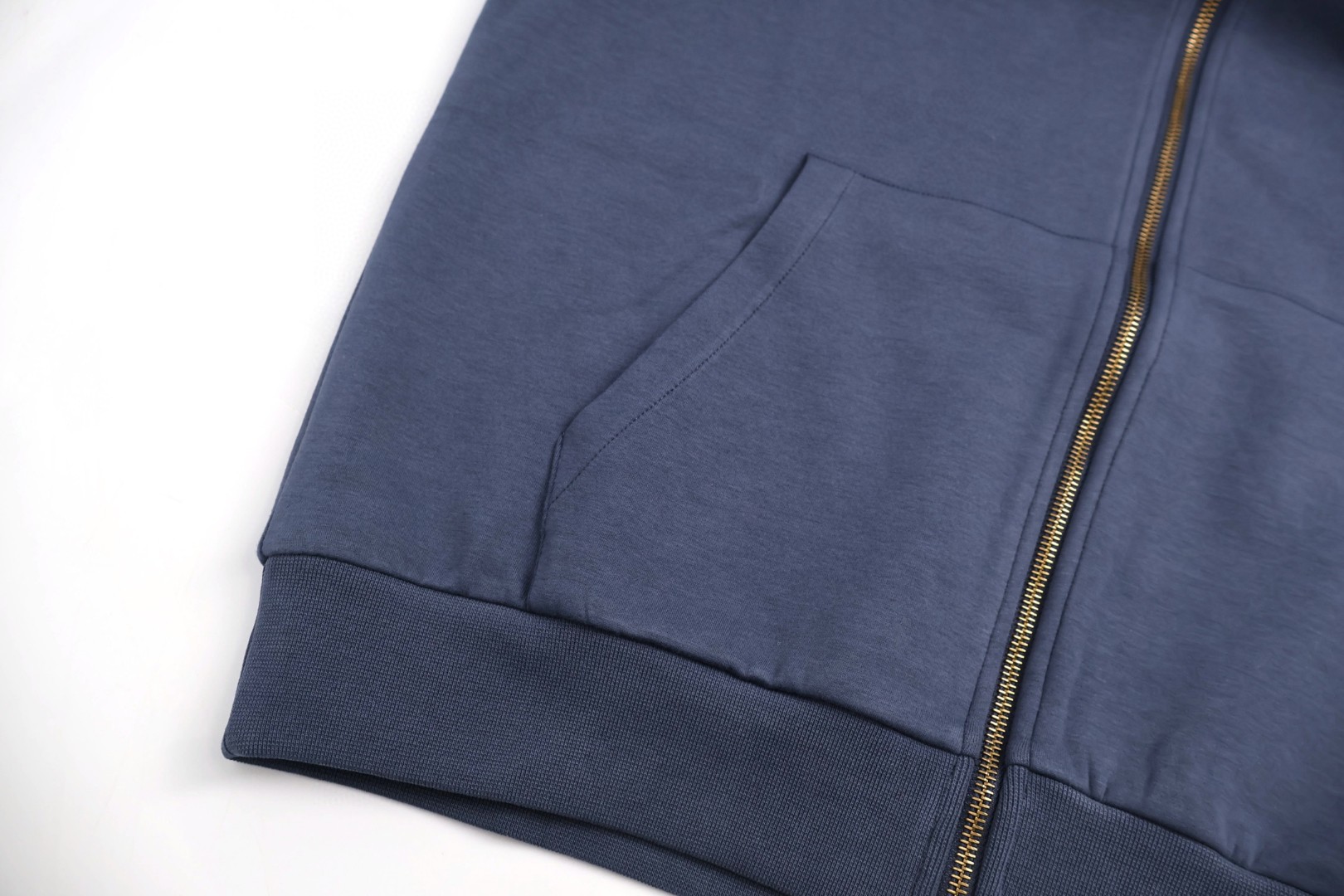 LOUIS VUITTON 路易威登 珍珠吊坠拉链连帽卫衣 外套 长袖 蓝色 黑色 B5 1AFRB1