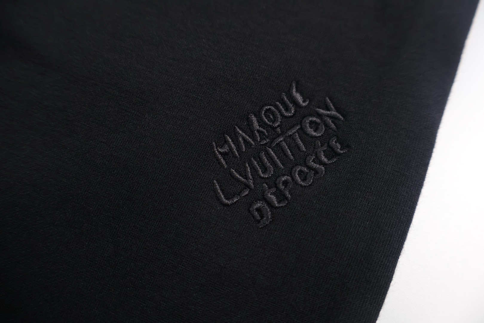 LOUIS VUITTON 路易威登 珍珠吊坠拉链松紧腰运动裤 休闲裤 裤子 长裤 蓝色 黑色 B0 1AFRBA