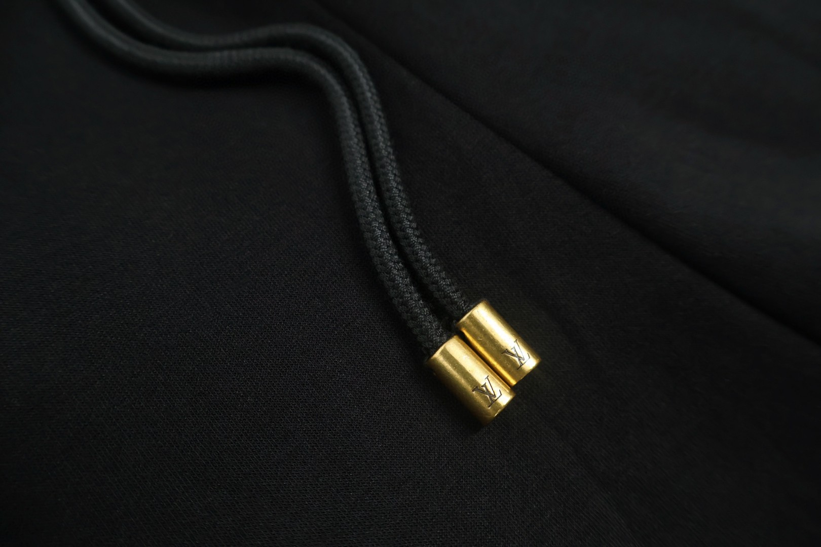 LOUIS VUITTON 路易威登 珍珠吊坠拉链松紧腰运动裤 休闲裤 裤子 长裤 蓝色 黑色 B0 1AFRBA