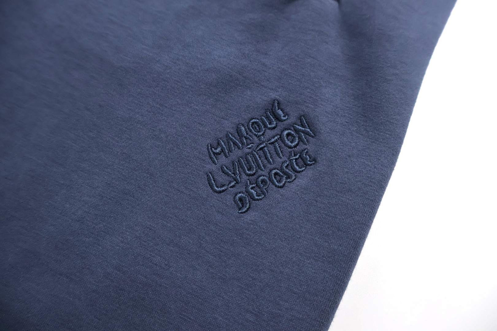 LOUIS VUITTON 路易威登 珍珠吊坠拉链松紧腰运动裤 休闲裤 裤子 长裤 蓝色 黑色 B0 1AFRBA