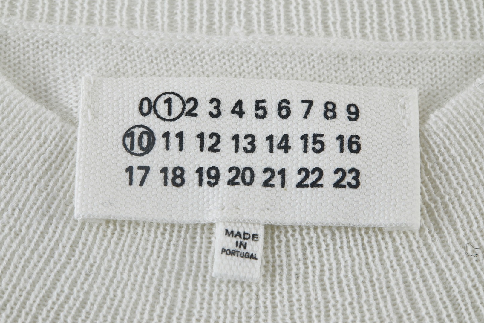 Maison Margiela 马吉拉 破洞针织提花毛衣 针织衫 长袖 灰色 白色 B0 SH0HL0033M13134855