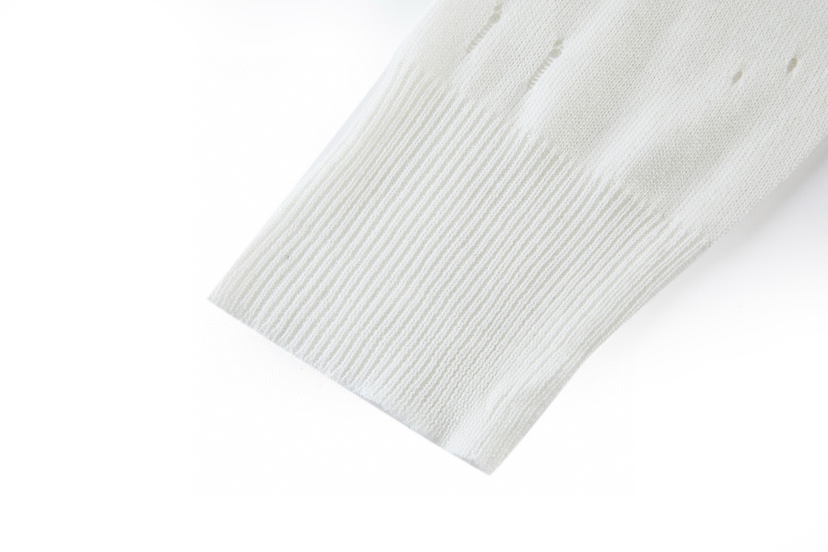 Maison Margiela 马吉拉 破洞针织提花毛衣 针织衫 长袖 灰色 白色 B0 SH0HL0033M13134855