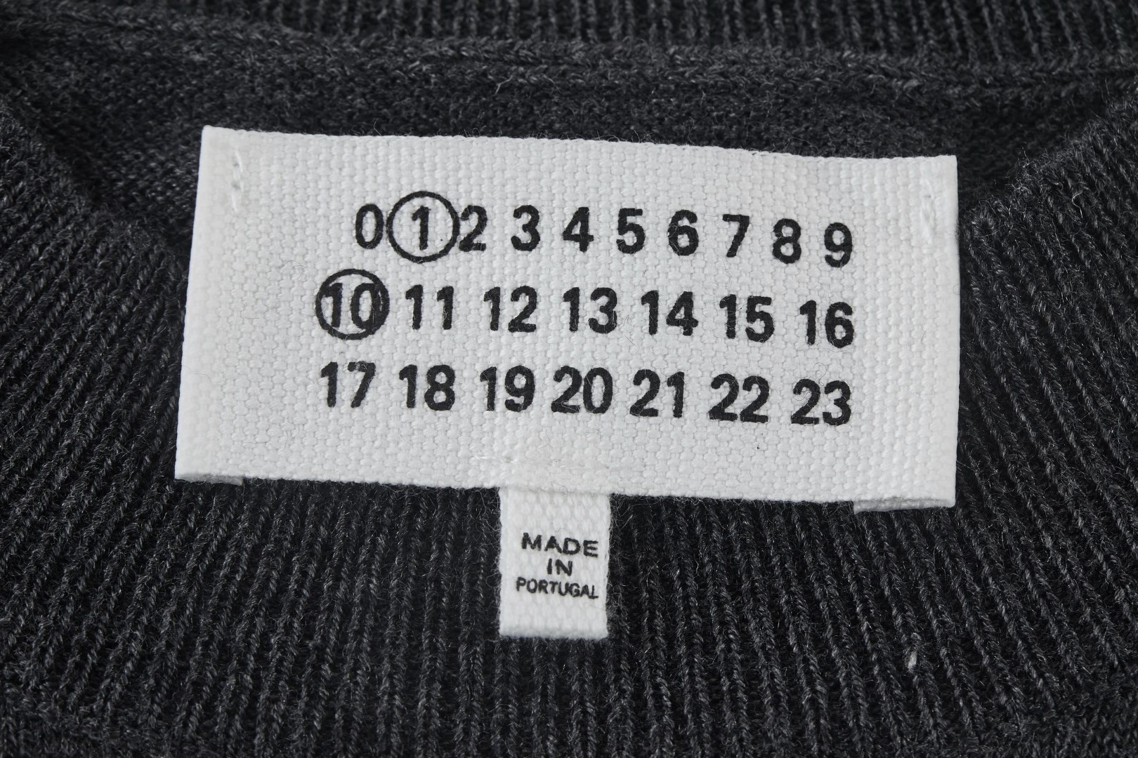 Maison Margiela 马吉拉 破洞针织提花毛衣 针织衫 长袖 灰色 白色 B0 SH0HL0033M13134855