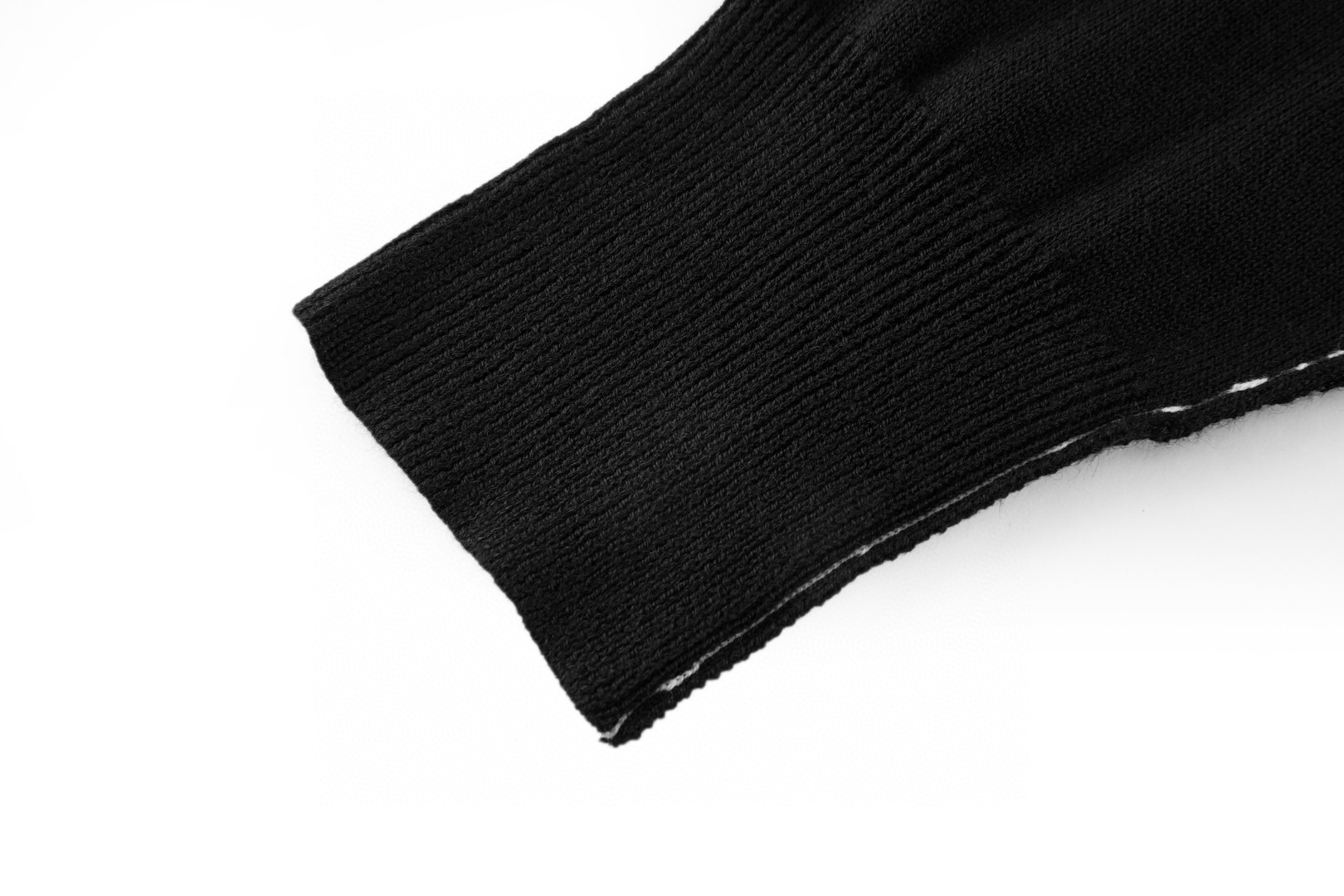 Maison Margiela 马吉拉 拼接缝盘V领开衫 针织衫 毛衣 长袖 黑色 B0 SH0HP0007M13037-900