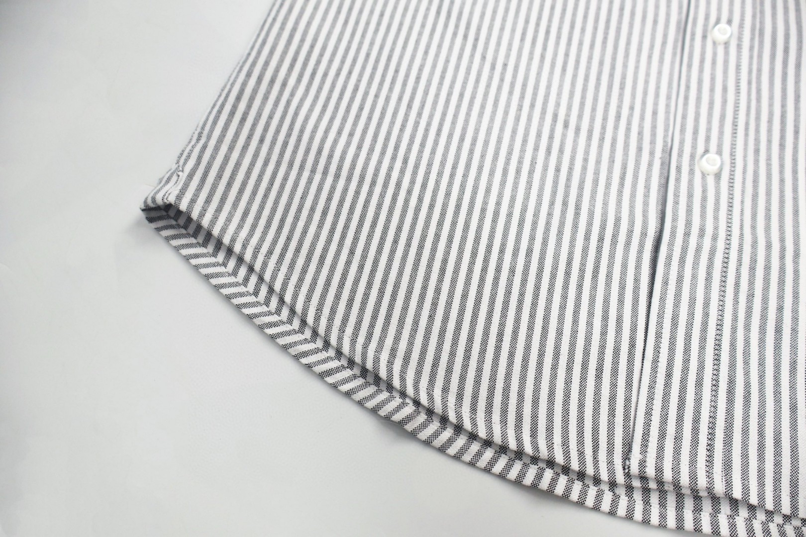 THOM BROWNE 双袖织带条纹衬衫 外套 长袖 蓝色 灰色 A5 MWL301A-00572-450