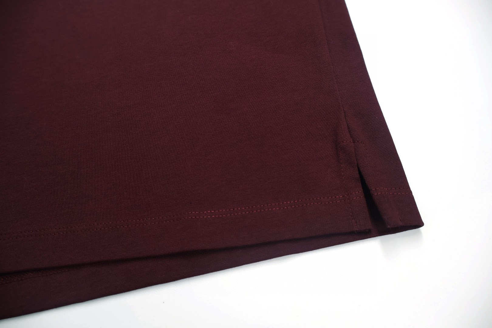 LOUIS VUITTON 路易威登 拼色条纹学院风Polo衫 长袖 酒红色 B0 1AIKC2