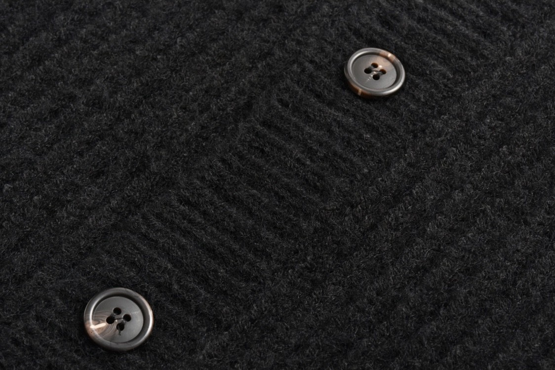 PRADA 普拉达 粗针羊毛针织衫 开衫 毛衣 长袖 黑色 棕色 B0 UMG165-11GC-F0008-S-222