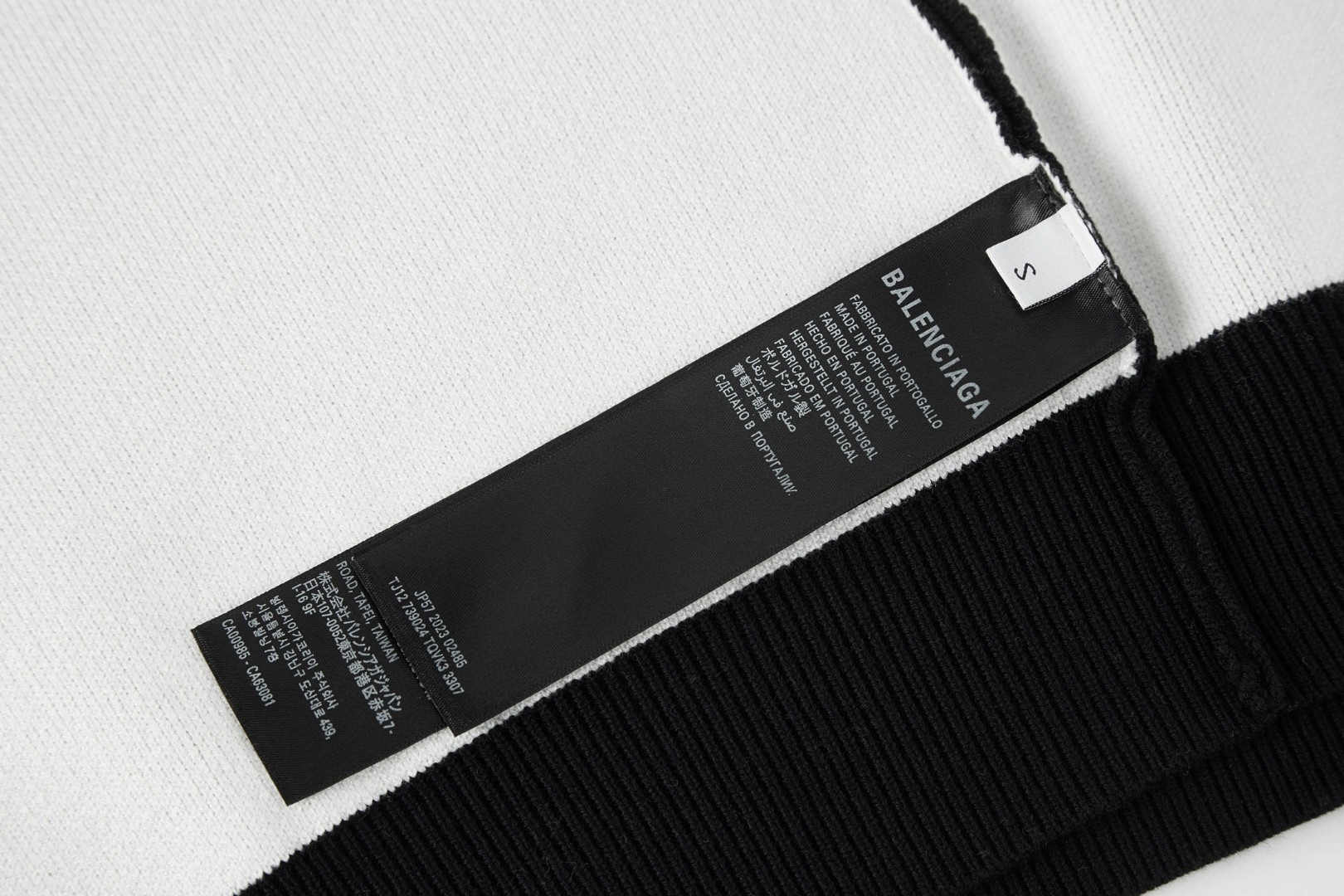 Balenciaga 巴黎世家 BB提花毛衣 针织衫 外套 长袖 黑色 B0 818420T17251070